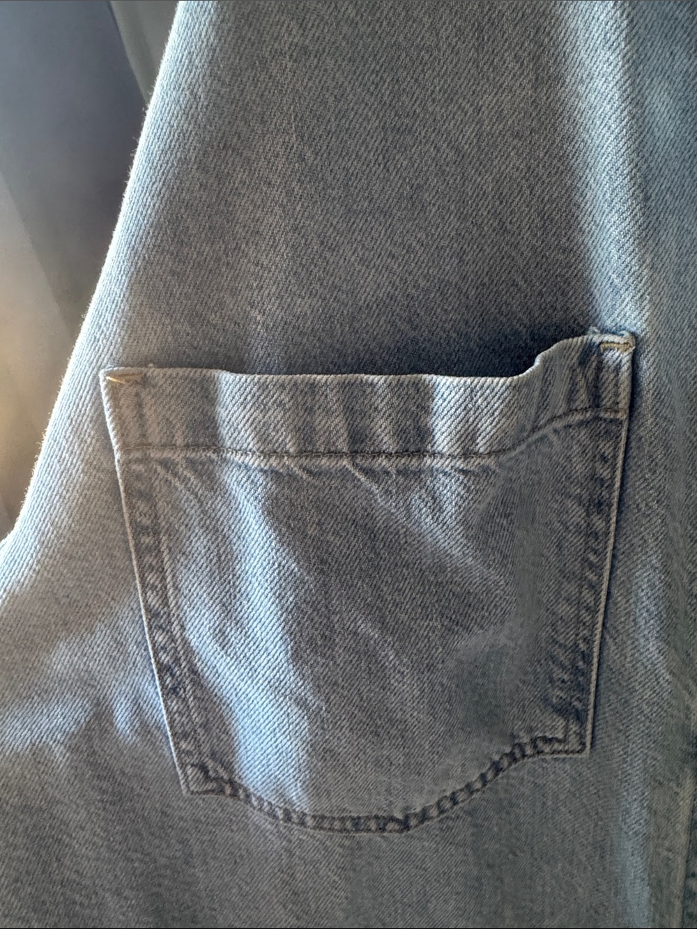 H&M Light Blue Relaxed Denim Shirt Jacket - Picture 7 of 10